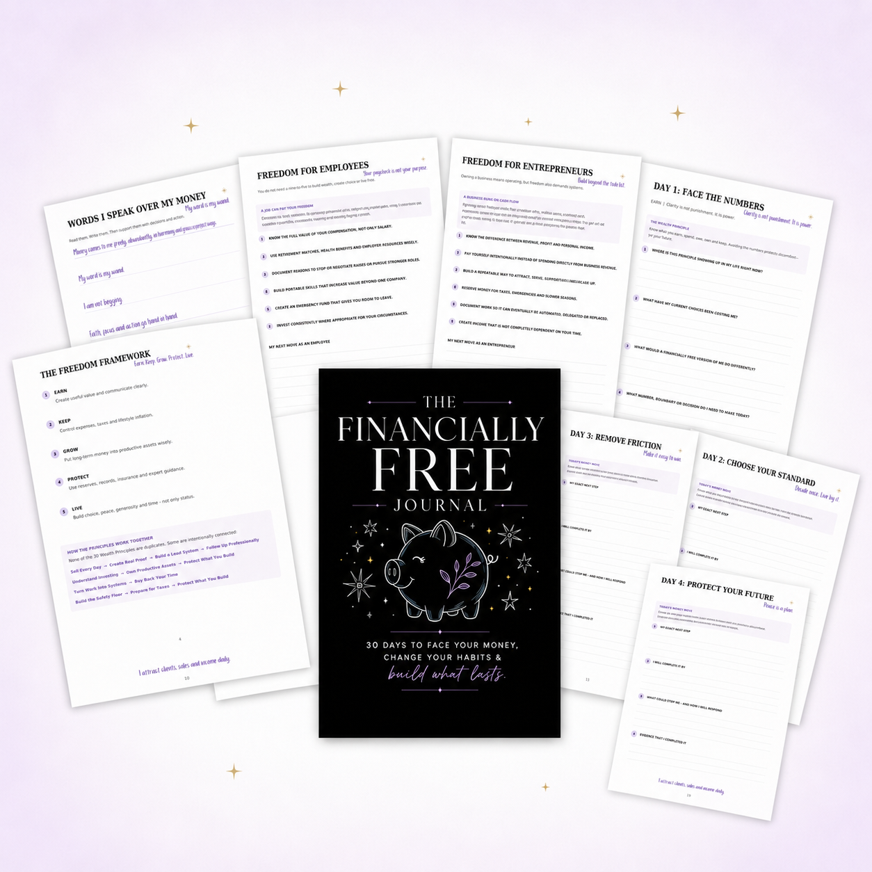 The Financially Free Journal — 30 Days to Face Your Money, Change Your Habits & Build What Lasts